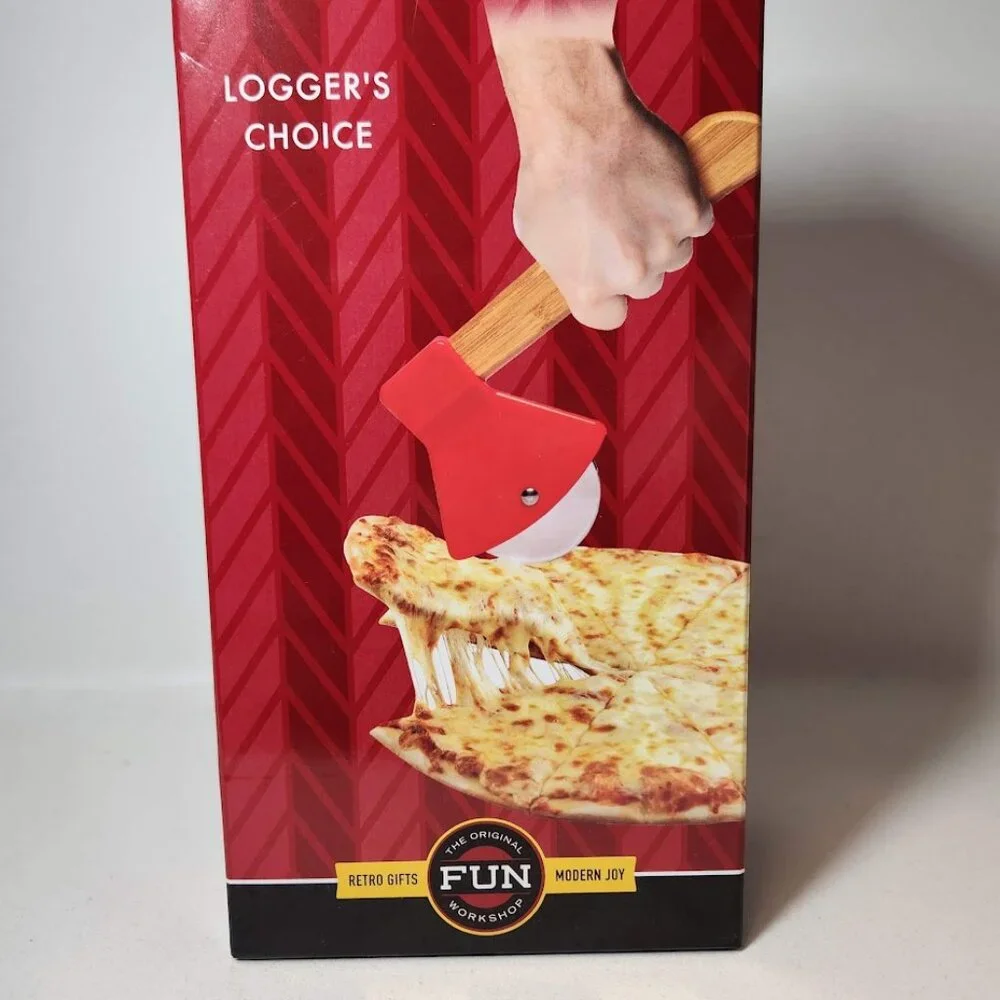 NEW STAINLESS STEEL Knife Pizza Slicer Axe Cutter Kitchen Tools Gag Gift Choppin